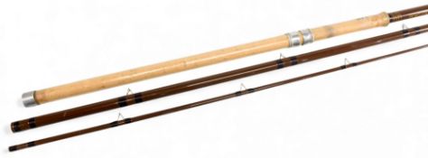 B James & Son in conjunction with Bruce & Walker, CTM13 hollow glass float/trotting rod, 13ft 3pc,