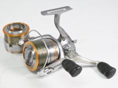 Daiwa Whisker 3012 front drag spinning reel, 4 bearing, interchangeable handle, good, with spare