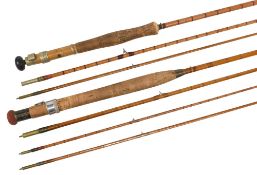 R Turnbull Edinburgh split cane trout rod, 9ft 6