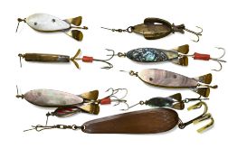 Lemax Lurfes, 7x various sizes and finishes, metal and mother of pearl. All in good order