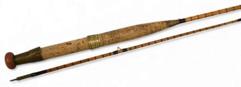 Army & Navy Victoria Street, London, split cane trout fly rod 7ft 6