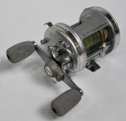 Abu Ambassadeur 6500 C3 multiplier reel Seat No 991008, twin grey handles, star drag rim, on/off