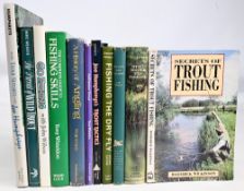 A collection of Fishing Books comprising of Secrets of Trout Fishing 1990 Roderick Wikinson,