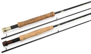 Shimano Symetre Traveller 90676 carbon trout fly rod, 9ft 6pc line 65/7#, alloy uplocking reel