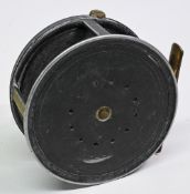 A Carter & Co Ltd South Moulton Street, London, alloy salmon fly reel, 4