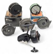 Fishing Reels: boxed J W Young 3 ½