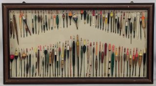 Comprehensive collection of vintage coarse fishing floats incl 3x Zephyr paper floats, various cork,