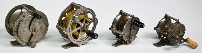 A collection of small alloy reels, unnamed, all working and complete (4)