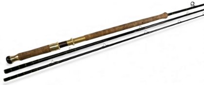 Bruce & Walker hand built Merlin Stream King salmon carbon fly rod 14ft 3pc line 8/10#, 28