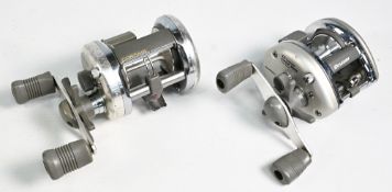 2x Shimano multiplier reels to incl' Corsair CS 400 foot stamped Malaysia t/w a Shimano Cruzar CRZ