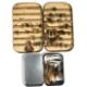 C Farlow's black japanned fly box with flies containing various trout flies and a modern pocket - Image 1 of 2