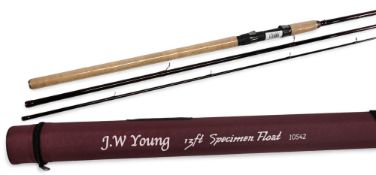 J W Young Redditch carbon specimen float rod 10542, 12ft 3pc, 25