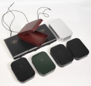 9x Various Richard Wheatley fly boxes include 5x aluminium in black and silver finishes, plus 4x