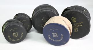 5x Hardy zip padded reel cases, 2 x 5 ¼