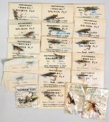 John MacPhearson, Inverness, salmon flies with Millwards and Ogden Smith. 19 in total, all in