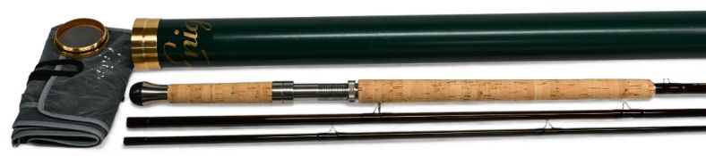Fine Enigma EM-G carbon salmon fly rod, 15ft 3pc line 9/10#, 25