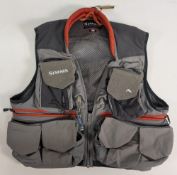 Simms Grey Fishing Waist Coat Guides Vest, size M in good clean condition
