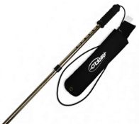 Airflow Collapsable wading stick, adjustable height, rubber foot, 5 sections, elastic tether,