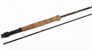 Bruce & Walker hand built multi trout carbon fly rod, 9ft 3pc line 6/7# uplocking reel seat, lined