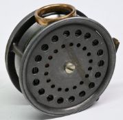 J Dickson & Son Edinburgh Gun Maker Perfect style alloy salmon fly reel, 3 3/4