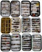 6x Wheatley alloy fly tins in Orvis nylon zipped case 9 ½