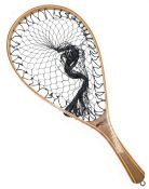 Wooden framed Airflow small Scoop Net, in good light used condition - 63cm long