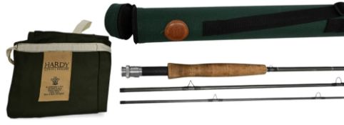 Hardy Alnwick Swift Mk II carbon trout fly rod, 9ft 4pc line 5#, alloy uplocking reel seat and