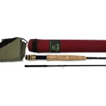 Orvis USA HLS graphite carbon trout fly rod, 9ft 2pc line 7#, alloy double uplocking reel seat