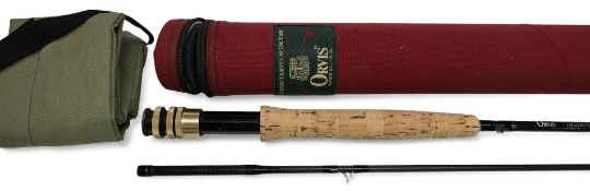 Orvis USA HLS graphite carbon trout fly rod, 9ft 2pc line 7#, alloy double uplocking reel seat