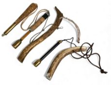 Collection of priests, as follows: Malloch of Perth split cane shaft with cork handle. 2x weighted