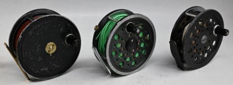 J W Young & Son Ltd Redditch Fifteen Hundred Series alloy salmon fly reel, 4 ¼