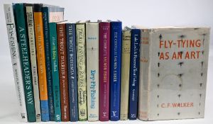 Fishing Books to include Fly-Tying as an Art 1957 C.F Walker, Lake, Loch & Reservoir Trout Fishing