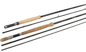 Bruce & Walker Century Competitor carbon trout fly rod, 11ft 3pc line 5/7#, alloy uplocking reel