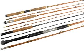 Unnamed split cane trout fly rod, 9ft 6