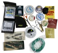 Collection of terminal tackle, as follows: Leeder case with 10 Rio/Airflo salmon Leeders. Airflo