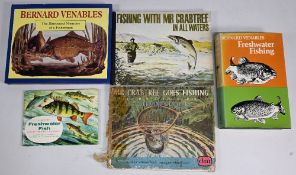 A small lot of Bernard Venables publications with two being signed and a Brooke Bond Freshwater Fish