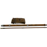 B James & Son Richard Walker Avon Mk IV split cane rod, 10ft 2" 2pc, 25" onion handle (varnished),