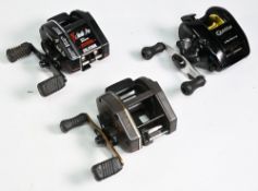 3x Various multiplier reels to incl' Silstar Nova 20 with magnetic control, a Silstar Starlite Pro