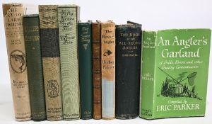 Vintage Fishing Books and Publications to include An Anglers Garland of Fields, rivers and other