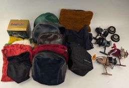 Pflueger Supreme 8040 front drag spinning reel, 10 bearing, mint in box, 4x vintage spinning reels