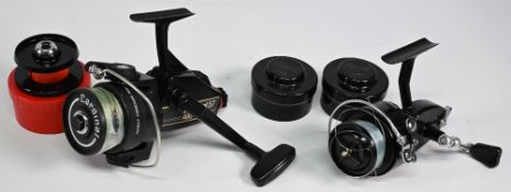 Abu Cardinal 57 fixed spool reel, good bail, rear spindle tensioner, on/off check, free spool,