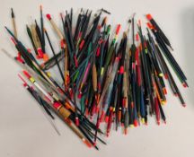 Collection of Fishing Floats, Bobbers Wagers with noted makes - Peter Drennan, Premier, Woddy's,