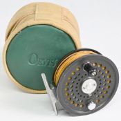 Orvis Battenkill Disc 7/8 fly reel, rear drag adjuster, fitted with sinking line, in zip padded