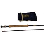Hardy Bros "Hardy Graphite Deluxe" carbon trout fly rod 10ft 6" 2pc, line 7/8#, alloy uplocking reel