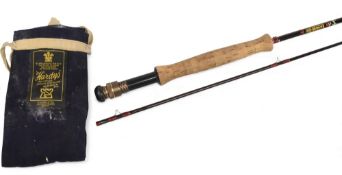 Hardy Alnwick Graphite Deluxe carbon trout fly rod, 9ft 2pc line 6/7#, alloy uplocking reel seat,