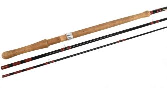 Bruce & Walker hand built Expert carbon salmon fly rod, 15ft 3pc line 9/11#, 24