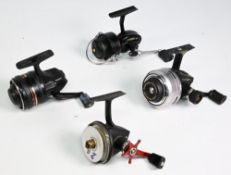 4x Various reels incl' ABU Diplomat 602 closed face reel in black, an ABU Garcia 1044 closed face