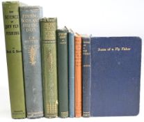 A collection of vintage Fishing Books comprising of Notes of a Fly Fisher 1927 W.S Jackson, Rod-