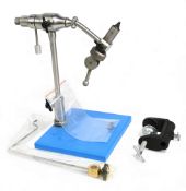 Wolf Anvil Atlas full rotary Fly Tying Vice in stainless steel with steel jaws for flies size 32