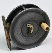 Unnamed Dingley built Uniqua style alloy trout fly reel, 2 ¾